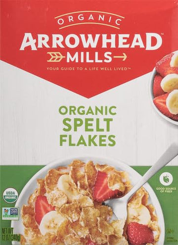 Arrowhead Mills Spelt Flakes Organic Cereal, 12 Ounce Box