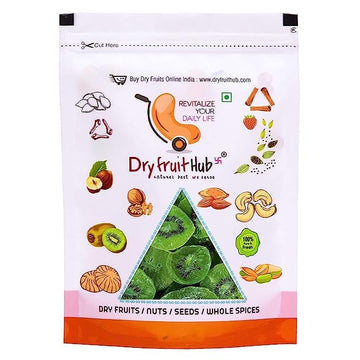 Dry Fruit Hub Dried Kiwi Fruit Slices - 1Kg Kivi,Dehyderated Candied Kiwi,Kiwi Dry Fruits 2 Pack Of 500Gm Healthy Snacks