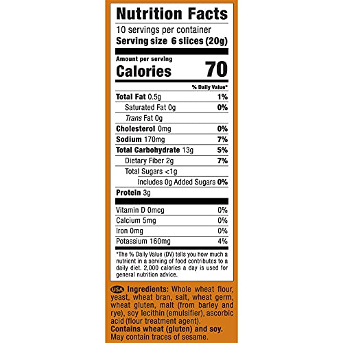 Only Kosher Candy Melba Toast Classic Whole Wheat Kosher Parve with No Artificial Flavor, Fresh Natural Ingredients, Kosher Cert