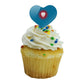 GRAPHICS & MORE Cupcake Picks Set of 6 - Acrylic Heart Toppers for Loyola Marymount University, One Size