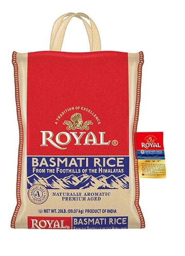 Organic Royal Organic Royal Traditional Basmati Rice (Net Wt 20 Lb),