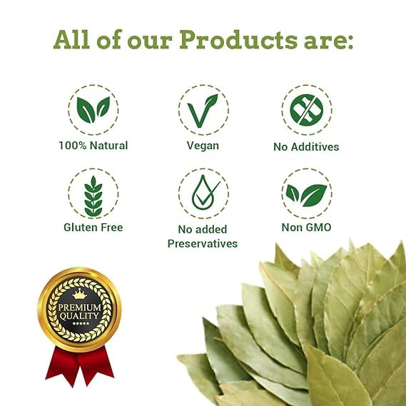 Spice Magic Bay Leaves - Whole Bay Leaves Hand Selected Extra Large 1.75Oz (50G) ~ 100% Natural | Gluten Friendly | Non-Gmo | Ve