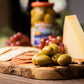 SANTA BARBARA OLIVE CO Pitted Green Olives Anchovy Stuffed Pack of 3, 5oz Each, Perfect for Charcuterie, Salads, Pizza, Pasta