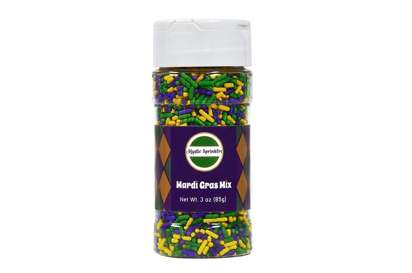 Mystic Sprinkles Mardi Grad Sprinkle Mixes (Mardi Gras Mix 3Oz)