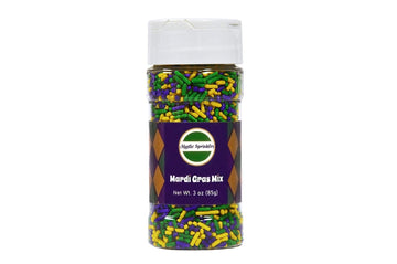 Mystic Sprinkles Mardi Grad Sprinkle Mixes (Mardi Gras Mix 3Oz)