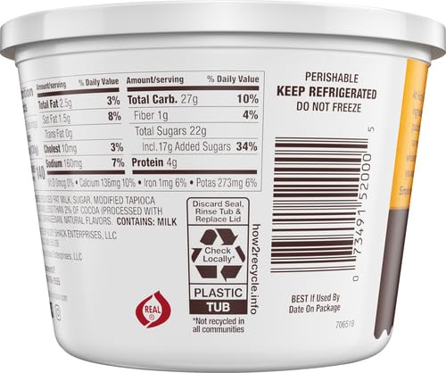 Kozy Shack Original Recipe Chocolate Pudding, 22 oz Tub