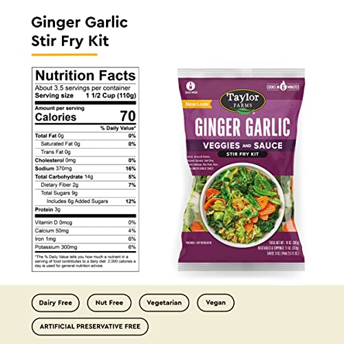 Taylor Farms Ginger Garlic Stir Fry Kit 14oz