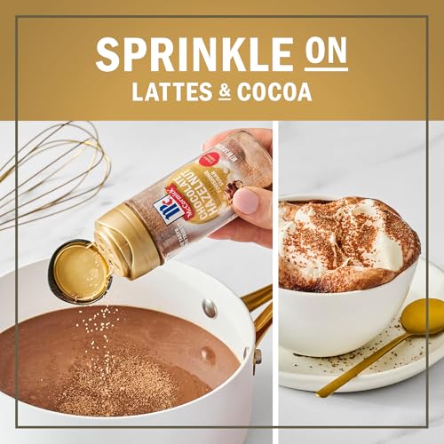 McCormick Finishing Sugar  Chocolate Hazelnut  Limited Edition  Rich Cocoa and Roasted Hazelnut Notes  For Cookies  Ice Cream  Dessert  Beverages  and More  3.61 oz