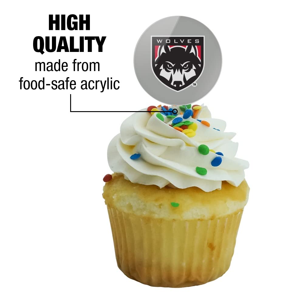Western Oregon University Secondary Logo Cupcake Picks Toppers Decoration Set Of 6