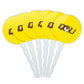 Quincy University Secondary Logo Cupcake Picks Toppers Decoration Set of 6