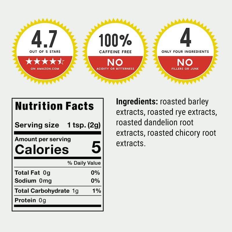Dandy Blend Instant Herbal Beverage, 7.05 oz (200g) Bag, Original Flavor, Coffee Substitute