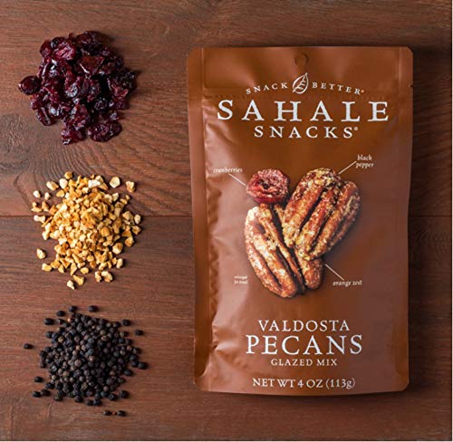 Sahale Snacks Valdosta Pecans, 4 Oz - Sweet and Savory Nut Snack, Perfect for On-the-Go Energy