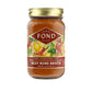 FOND NOURISH DELIGHT Grass-fed Beef Bone Broth with Ginger & Cayenne, 14 Fl Oz (Pack of 4), Natural