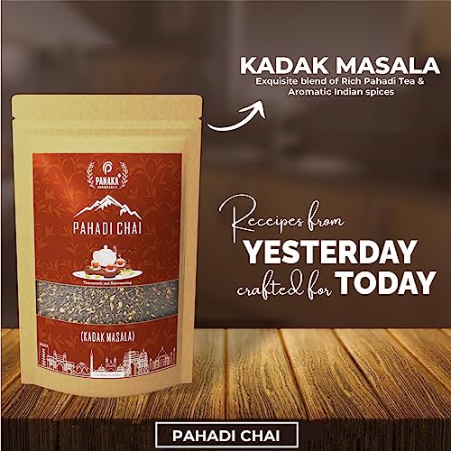Panaka Consumables Kadak Masala Chai-Tea Leaves From Hills Of Assam, Dooars & Darjeeling Blended With 100% Natural Spices, Stron