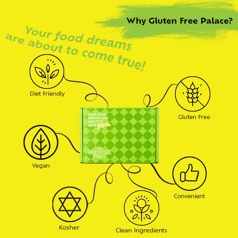 GLUTEN FREE PALACE 100 Calorie Snacks Variety Pack – Vegan Protein Bars & Nuts – 15 Count