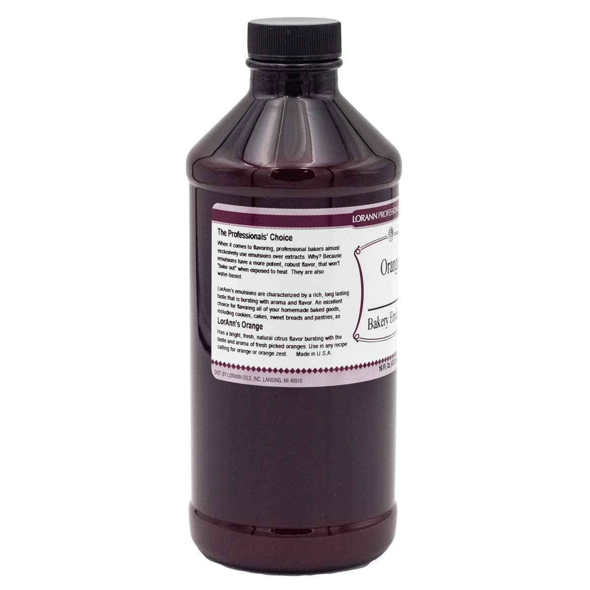 Lorann Orange Bakery Emulsion, 16 Ounce Bottle
