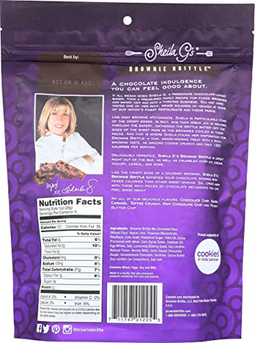 Sheila Gs, Brownie Brittle Dark Chocolate, 5 Oz