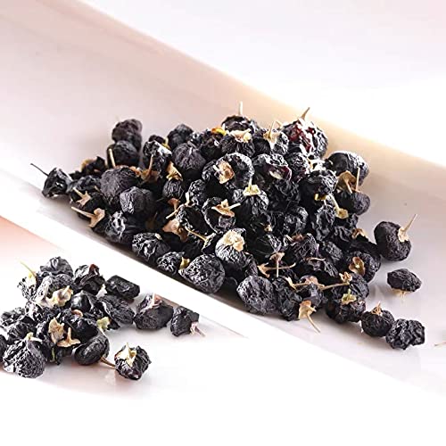 Greenlike Wild Black Wolfberry Black Goji Berry Natural Dried Goji Berry Tea Grade A+ 8Oz 野生黑枸杞子 黑枸杞 枸杞