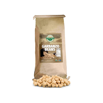 Mountain High Organics Certified Organic Dried Garbanzo Beans, Bulk, Non GMO, Vegan, Sproutable Dried Chickpeas, Plant Based Pro