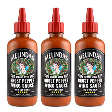 Melinda'S - Creamy Style Ghost Pepper Wing Sauce - 12Oz, 3Pck
