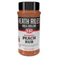Heath Riles BBQ Peach Rub Seasoning, Shaker Spice Mix, 10 oz.