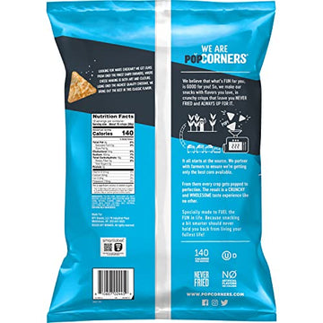 Popcorners Popped Corn Snacks White Cheddar, 12 Oz
