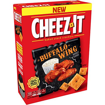 (2 Pack) Cheez-It Buffalo Wing Baked Snack Crackers, 12.4 Oz - New Flavored!