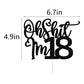Black Flash Oh Shit I'M 18 Cake Topper, Happy 18Th Birthday/Cheers To 18 Years/Sweet 18, Funny 18Th Birthday Party Decorations S