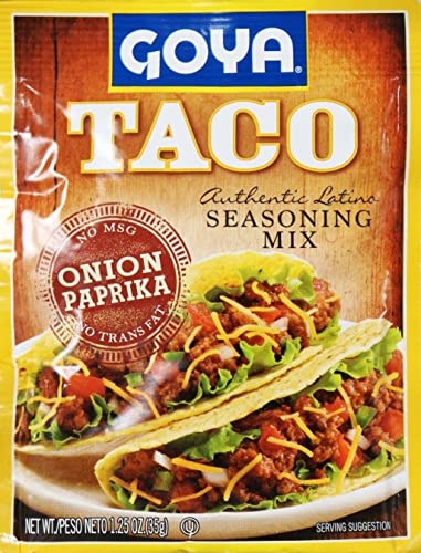 Goya Foods Taco Seasoning Mix, 1.25 Ounce (Pack Of 24)