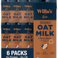 Willas Organic Oat Milk - Chocolate Unsweetened Cacao Oatmilk, Non-GMO, Shelf Stable, Low Sugar, Non-Dairy Milk, Made from Whol