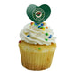 GRAPHICS & MORE NHL Minnesota Wild Heart Cupcake Picks Set of 6 - Multi Acrylic Decor