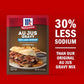 McCormick 30% Less Sodium Au Jus Gravy Mix  1 oz (Pack of 12)