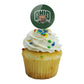 Graphics & More Ohio University Primary Logo Cupcake Picks Toppers Decoration Set Of 6