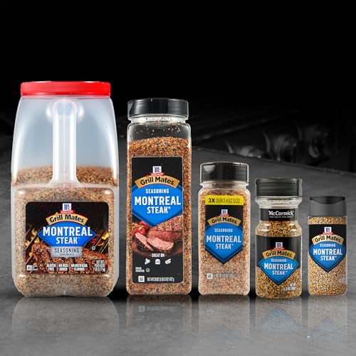 McCormick Grill Mates Seasoning, Montreal Steak, No MSG Added, Gluten Free, No Artificial Flavors, For Transforming Everyday Cut