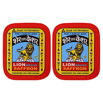 Lion Brand Saffron,2G, Original Kashmir Lacha Saffron/Kesar/Keshar (Certified Grade A) For Biryani, Beauty, Improved Health And