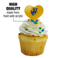 GRAPHICS & MORE Cupcake Picks Set of 6, Acrylic, Southern Arkansas University Heart Decoration, Model CUPT.HRT.ACR.6PK.CLCSAR500B