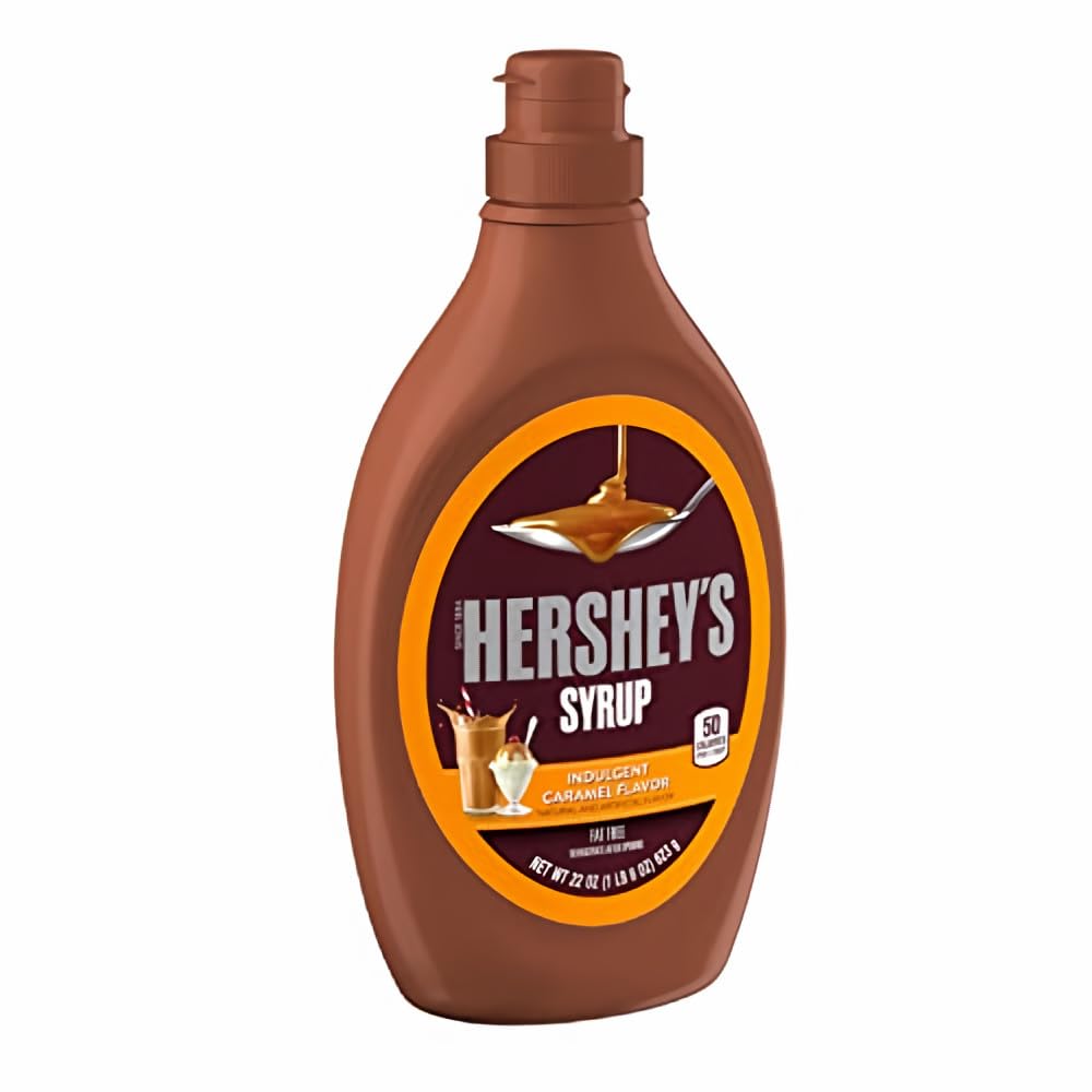 HERSHEYS Caramel Syrup, 22 Ounce (Pack of 6)