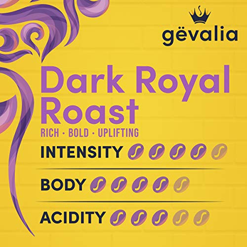 Gevalia Dark Royal Roast Coffee K Cup Coffee Pods, Caffeinated, 24 Ct - 8.3 Oz Box