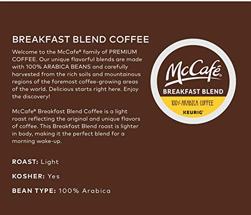 Mccafe Breakfast Blend K-Cup, 24/Bx