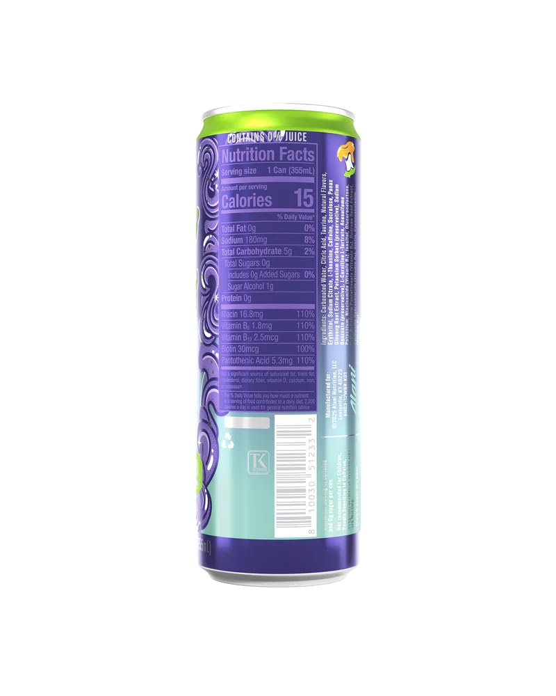 Alani Witchs Brew Energy Drink, Sugar Free, Low Calorie Energy Drinks, 12 Fl Oz Cans, 12 Pack