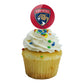 GRAPHICS & MORE NHL Florida Panthers Cupcake Picks Set of 6 - Multi Acrylic Decoration Toppers