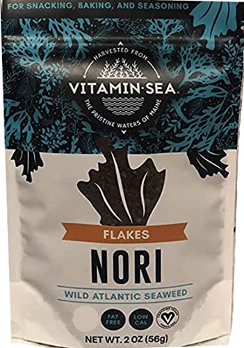 VITAMINSEA Nori Dried Seaweed | Vegan Certified Wild North Atlantic Nori Laver | Perfect for Thyroid Support | Rich in Iodine, C