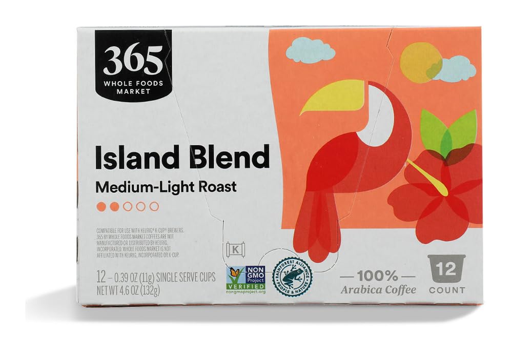 365 By Whole Foods Market Island Blend Coffee Unit  12 Count