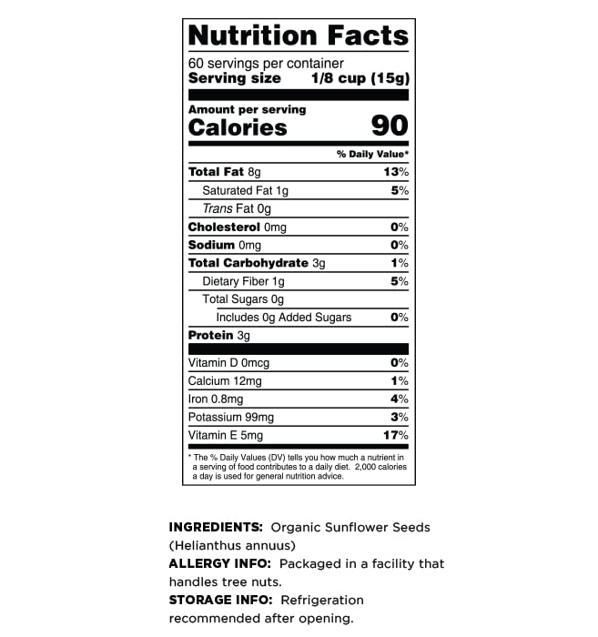 Terrasoul Superfoods Hulled Organic Sunflower Seeds, 6 Lbs (3 Pack)