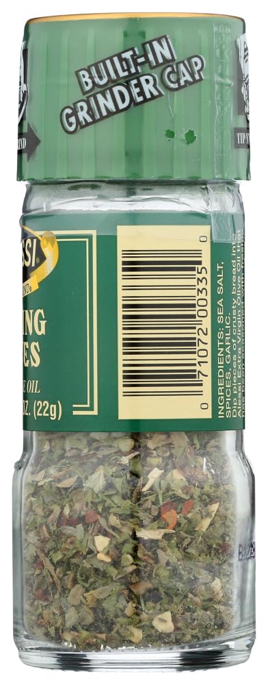 Alessi Herb & Seasoning Grinder, Dipping Spices For Olive Oil, Tip N' Grind (Garlic, 0.76 Ounce (Pack Of 1))