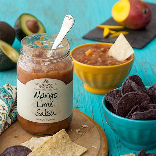 Stonewall Kitchen Mango Lime Salsa, 16 Ounces, 1 Pound, Red, Model 261606
