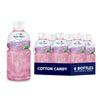 Mogu Mogu Drink Cotton Candy - Chewable Juice Boxes with Nata de Coco - 6 Bottles