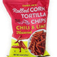 Trader Joes Rolled Corn Tortilla Chips Chili & Lime Flavored Net Wt. 9 Oz (255g) - Pack of 4