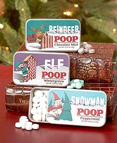 Set of 3 Novelty  Character Poop  Mint Tins