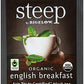 Bigelow Tea Organic English Breakfast Tea, Fair Trade, Gluten-Free, 20 Count Box (Pack of 3)
